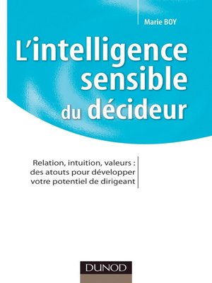 cover image of L'intelligence sensible du décideur